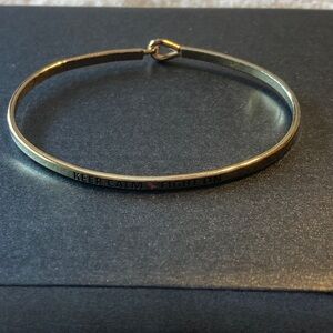 Source Unknown Breast Cancer Awareness Gold Bracelet